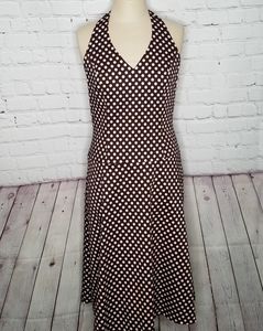 Spencer Jeremy Dress Rockabilly Pokadot Vintage Halter Flare 90's  Size 8